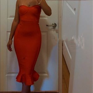 Red Mermaid Dress